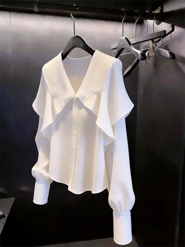 Unique Beautiful White V-neck Women's Shirt Design Sensation Small Audience Fashion Spring Summer New Arrival Commute Style L...
Unique Beautiful White V-neck Women's Shirt Design Sensation Small Audience Fashion Spring Summer New Arrival Commute Style L...