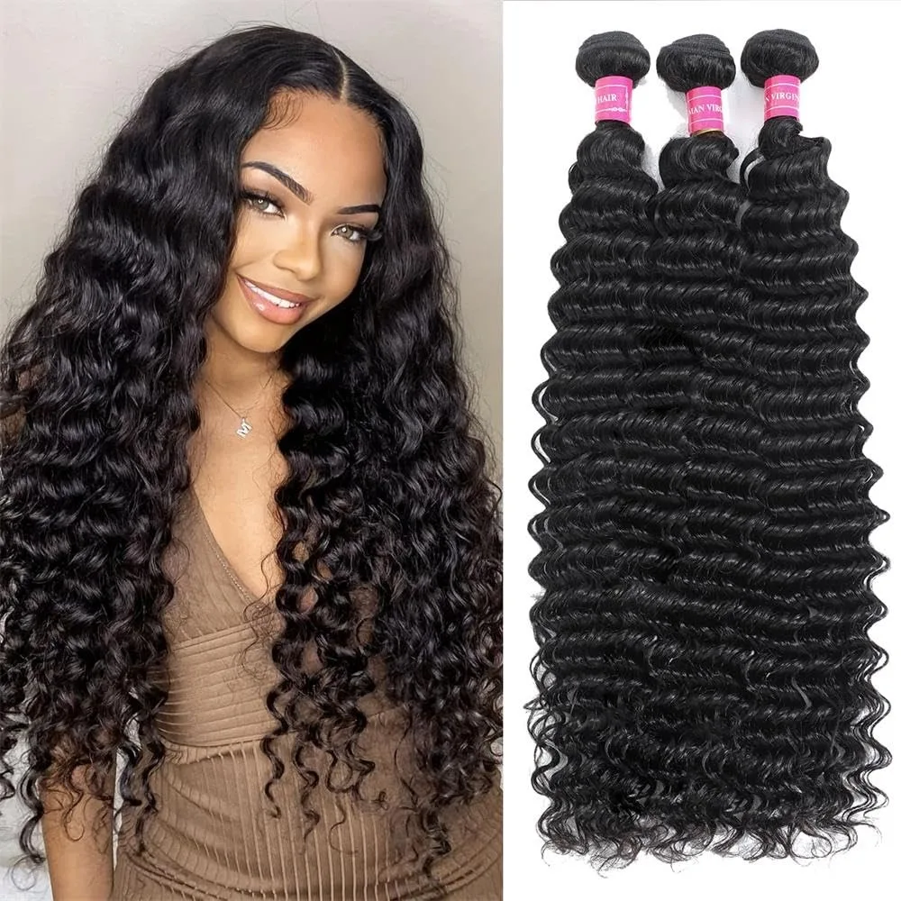 Deep Wave Human Hair Bundles 20/22/24 Inch Curly Deep Wave Bundles Unprocessed Brazilian Virgin Wet and Wavy Bundles human
Deep Wave Human Hair Bundles 20/22/24 Inch Curly Deep Wave Bundles Unprocessed Brazilian Virgin Wet and Wavy Bundles human