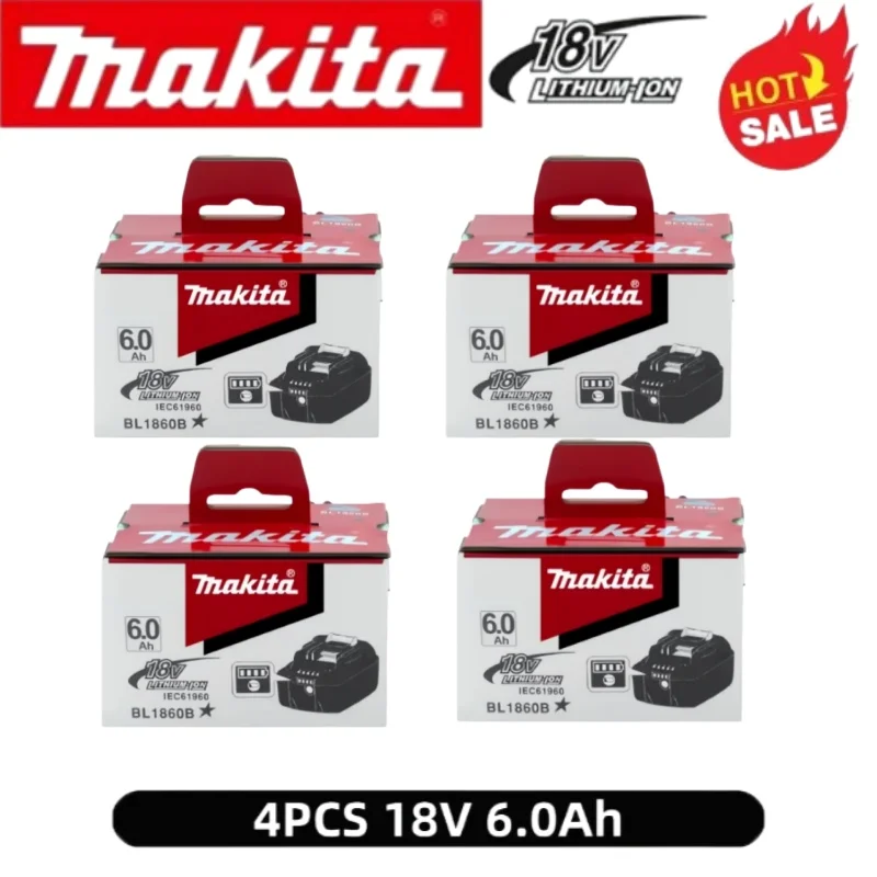 Аккумуляторы и зарядные устройства для шуруповертов Makita BL1860, BL1850B, BL1850, BL1840, BL1830, 18В, сменные, для электроинструментов, модель 2026 года
Аккумуляторы и зарядные устройства для шуруповертов Makita BL1860, BL1850B, BL1850, BL1840, BL1830, 18В, сменные, для электроинструментов, модель 2026 года