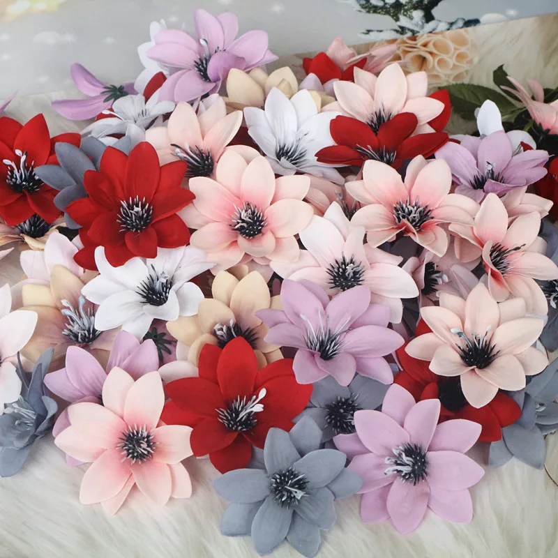 20Pcs 8CM Silk Lily Head Artificial Flowers For Wedding Home Holiday Decoration Photo Background Fake Flower
20Pcs 8CM Silk Lily Head Artificial Flowers For Wedding Home Holiday Decoration Photo Background Fake Flower