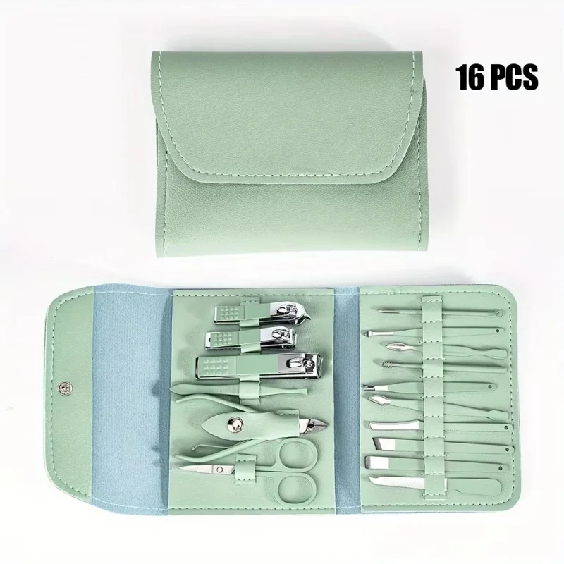 16-Piece Professional Nail Clipper Set, Stainless Steel Fingernail and Toenail Tools, Unisex Nail Care Kit
16-Piece Professional Nail Clipper Set, Stainless Steel Fingernail and Toenail Tools, Unisex Nail Care Kit
