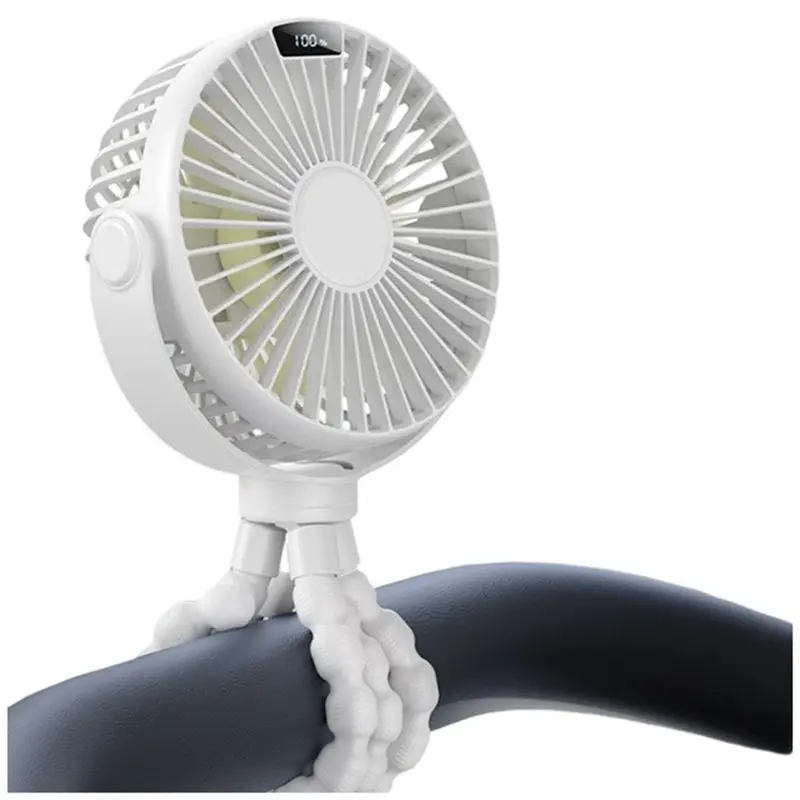 YCOC-Rechargeable 4-Speed Portable Stroller Fan With Display 4000Mah Mini Clip On Fan Cooling Fan For Baby Car Seat
YCOC-Rechargeable 4-Speed Portable Stroller Fan With Display 4000Mah Mini Clip On Fan Cooling Fan For Baby Car Seat
