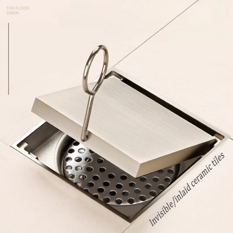Bathroom square all copper floor drain with brushed anti odor and high-quality shower drainage floor drain
Bathroom square all copper floor drain with brushed anti odor and high-quality shower drainage floor drain