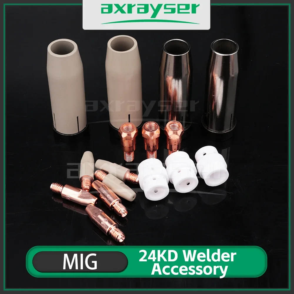 24KD Welding Torch Accessory 24KD Gas Nozzle Protection Nozzle Contact Tips Coating Set for MIG MAG GMAW 24KD Welder Torch
24KD Welding Torch Accessory 24KD Gas Nozzle Protection Nozzle Contact Tips Coating Set for MIG MAG GMAW 24KD Welder Torch