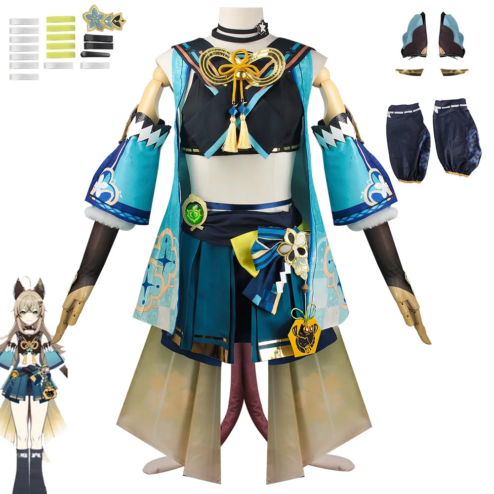 Kirara Genshin Impact Cosplay Costumes Grass Archer Game Performance Cute Clothes Halloween Anime Convention Accessory Outfits
Kirara Genshin Impact Cosplay Costumes Grass Archer Game Performance Cute Clothes Halloween Anime Convention Accessory Outfits
