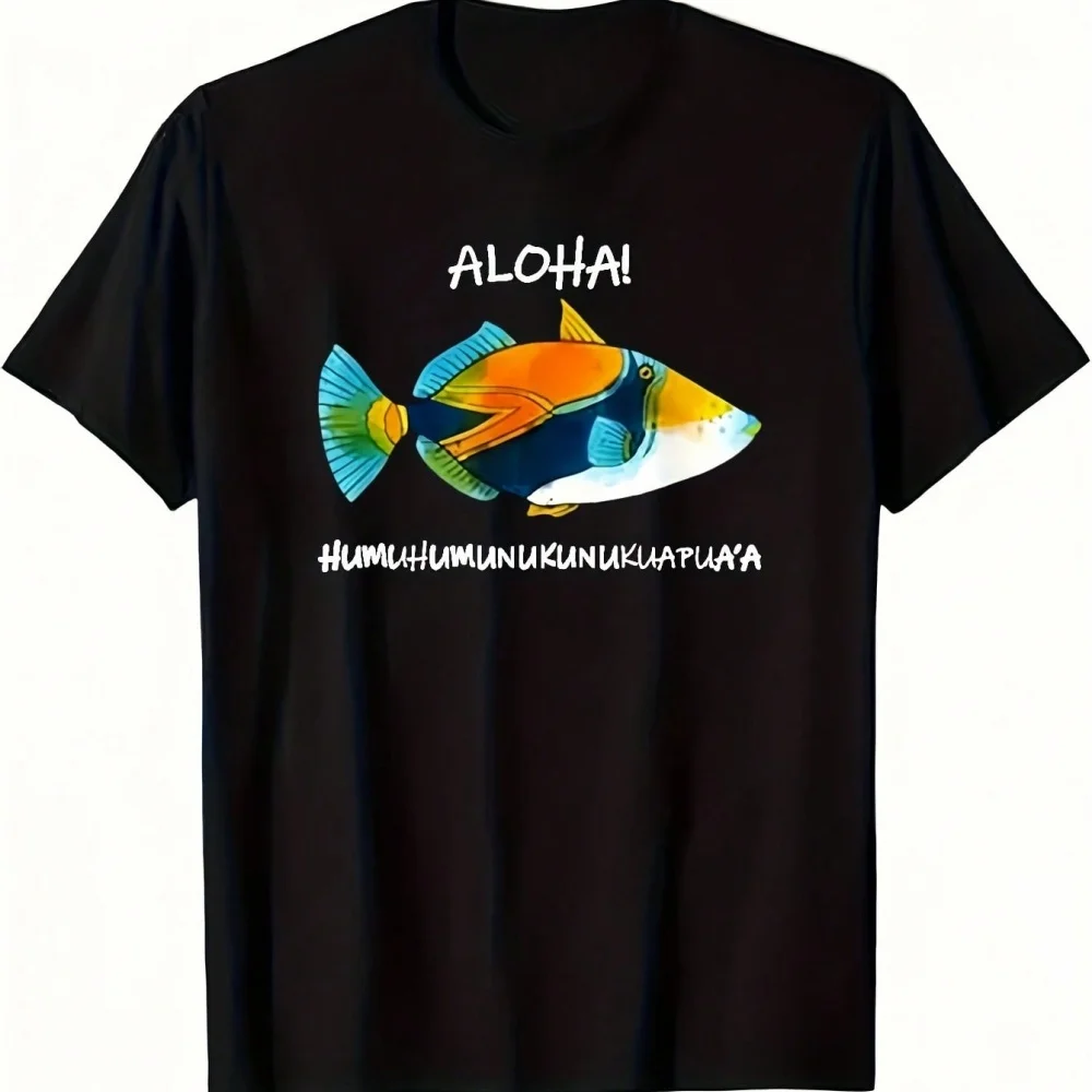 Men's Hawaiian Coral Reef Triggerfish Print T-Shirt - Soft, Breathable, And Comfortable, Perfect For
Men's Hawaiian Coral Reef Triggerfish Print T-Shirt - Soft, Breathable, And Comfortable, Perfect For