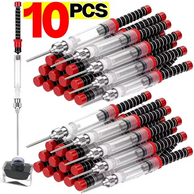 Fountain Pen Filler Ink Pen Syringe Absorbor Device Tool Suction Pipette Ink Cartridge Supplies Converter for Office School
Fountain Pen Filler Ink Pen Syringe Absorbor Device Tool Suction Pipette Ink Cartridge Supplies Converter for Office School