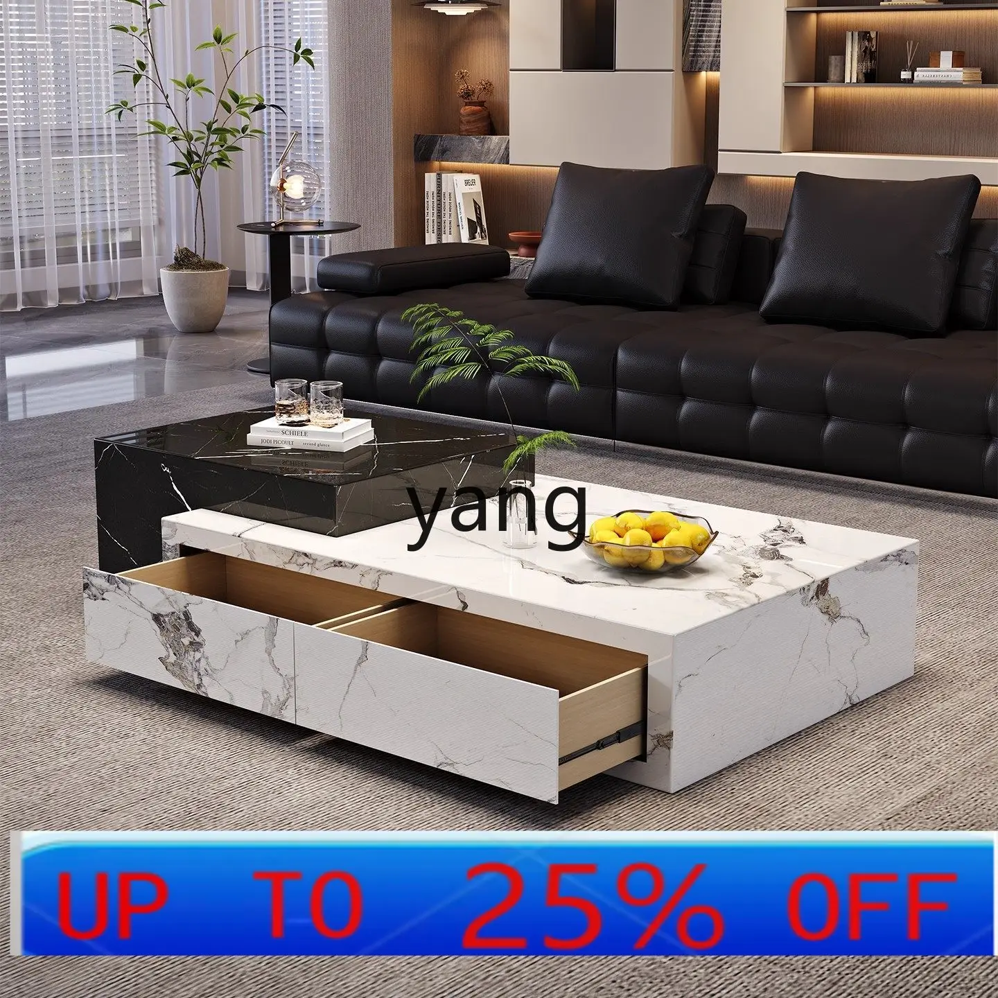 LMM modern simple style large and small house living room home coffee table combination with drawers
LMM modern simple style large and small house living room home coffee table combination with drawers