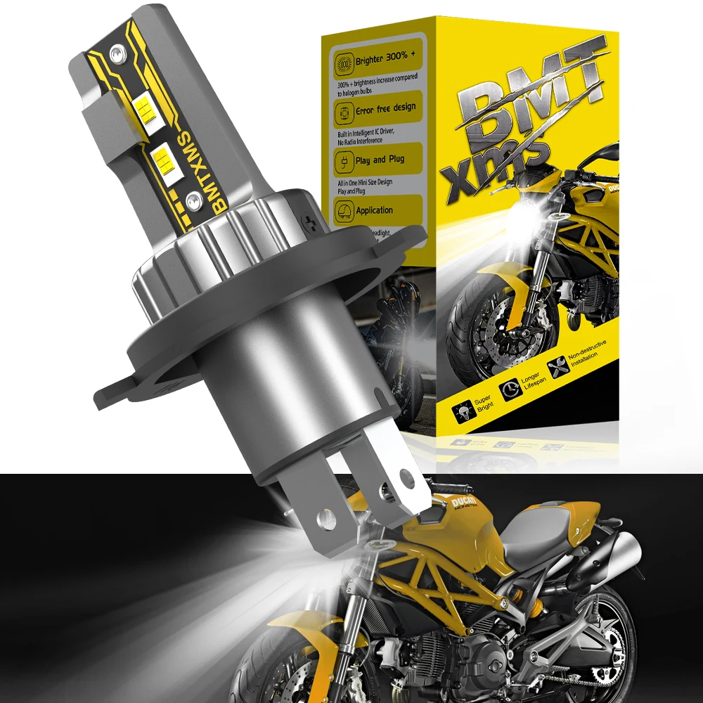 BMTxms H4 LED Moto Front Headlight Light For BMW C1 125 200 F650GS G650 HP2 R100GS R1150R R1200C R1200ST R850C R1200CL Yamaha
BMTxms H4 LED Moto Front Headlight Light For BMW C1 125 200 F650GS G650 HP2 R100GS R1150R R1200C R1200ST R850C R1200CL Yamaha