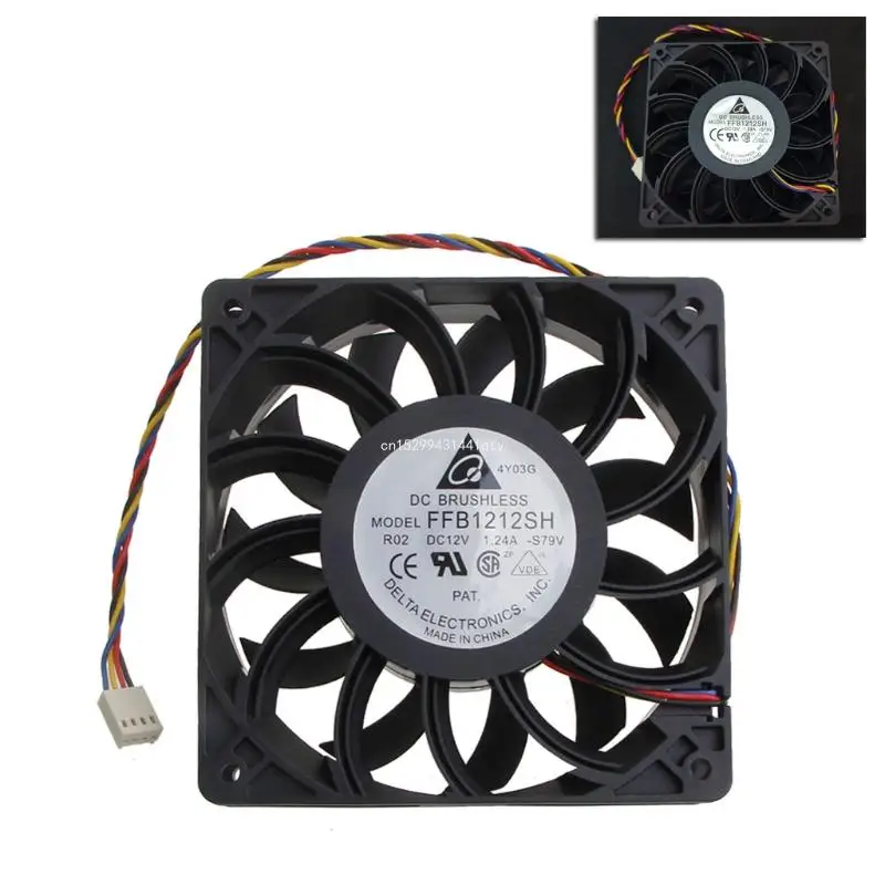 FFB1212SH CPU Cooling Fan 12x12x2.5cm 4 Pin 4 Wire PWM Automatic Temperature Control Server Cooler with Ball Bearing Dropship
FFB1212SH CPU Cooling Fan 12x12x2.5cm 4 Pin 4 Wire PWM Automatic Temperature Control Server Cooler with Ball Bearing Dropship
