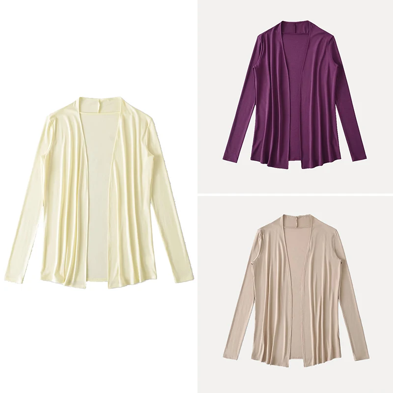 Summer 2025 Women's Casual Pure Color Silk Long Sve Sun Protection Air Conditioning irt Slim Fit V-ne Polyester Fiber
Summer 2025 Women's Casual Pure Color Silk Long Sve Sun Protection Air Conditioning irt Slim Fit V-ne Polyester Fiber