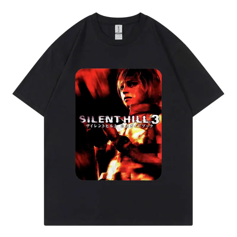 Silence Hill 3 Game Poster Graphic T Shirt Men Women Fashion Vintage Short Sleeve T-shirt High Quality Cotton Oversized T-shirts
Silence Hill 3 Game Poster Graphic T Shirt Men Women Fashion Vintage Short Sleeve T-shirt High Quality Cotton Oversized T-shirts