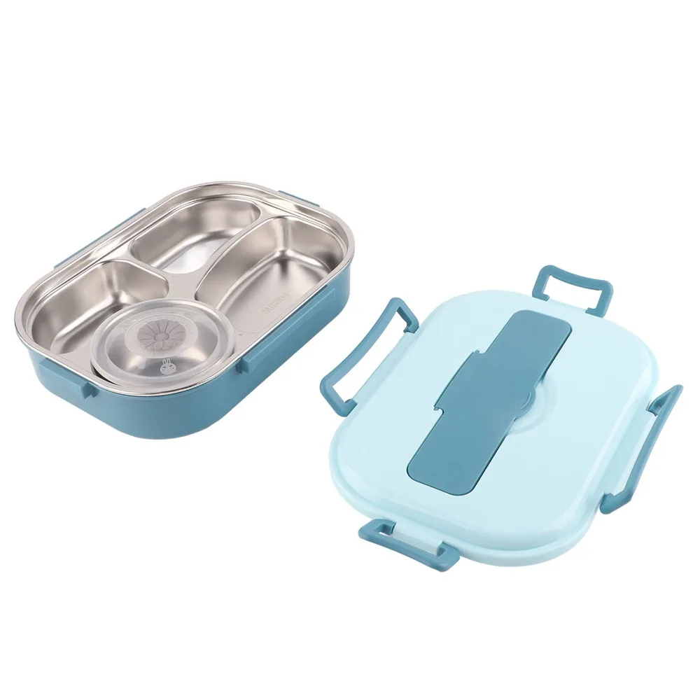 4-Compartment Stainless Steel Lunch Box Includes Soup Bowl Includes Spoon & Chopsticks Food Storage Container Portable Bento Box
4-Compartment Stainless Steel Lunch Box Includes Soup Bowl Includes Spoon & Chopsticks Food Storage Container Portable Bento Box