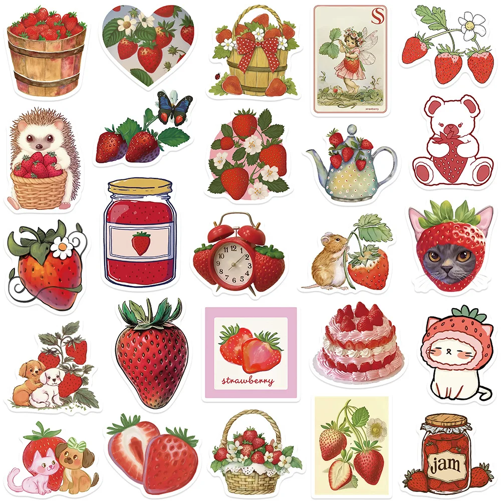 10/30/50PCS Ins Style Cartoon Fruit Strawberry Cake Personalized Creative Graffiti Stickers Decorate Scrapbook Luggage Decals
10/30/50PCS Ins Style Cartoon Fruit Strawberry Cake Personalized Creative Graffiti Stickers Decorate Scrapbook Luggage Decals