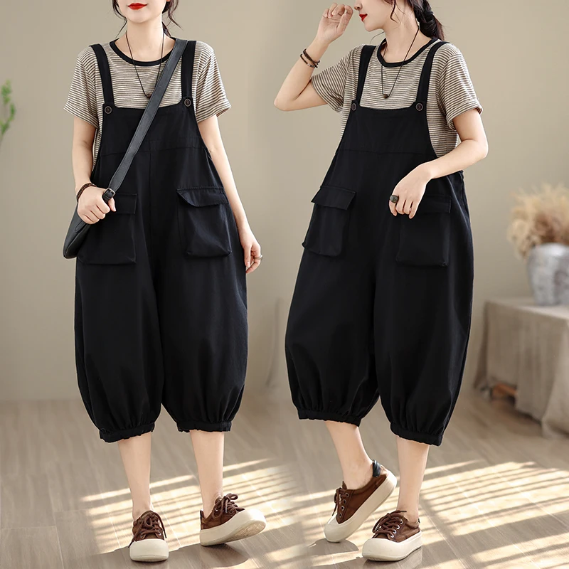 Casual Loose Wide Leg Jumpsuit Seven-Foot Pants Fashion Workwear Style Thin Strap Pants High Waist Jeans Cotton Ladies Spring...
Casual Loose Wide Leg Jumpsuit Seven-Foot Pants Fashion Workwear Style Thin Strap Pants High Waist Jeans Cotton Ladies Spring...