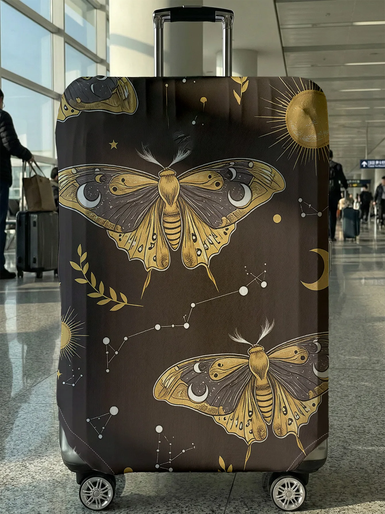 Чехол для багажа с принтом золотых бабочек, луны и звезд, подходит для чемоданов 18-32 дюймов, чехол для ручки чемодана, дорожные аксессуары
Чехол для багажа с принтом золотых бабочек, луны и звезд, подходит для чемоданов 18-32 дюймов, чехол для ручки чемодана, дорожные аксессуары