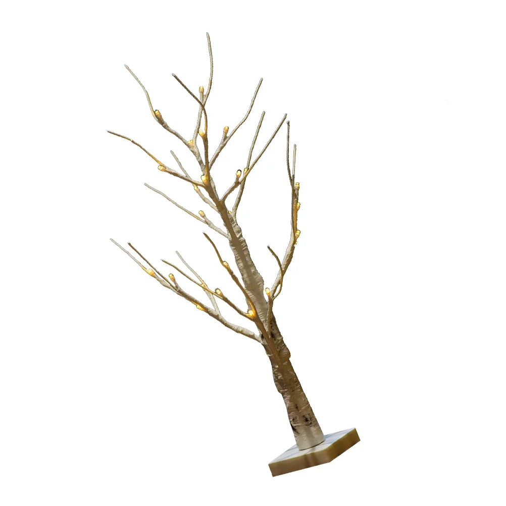 Mini Birch Tree Lights 24 LED Warm White Artificial Indoor Xmas Trees Flexible Branches Operated Plants Decorative Table
Mini Birch Tree Lights 24 LED Warm White Artificial Indoor Xmas Trees Flexible Branches Operated Plants Decorative Table