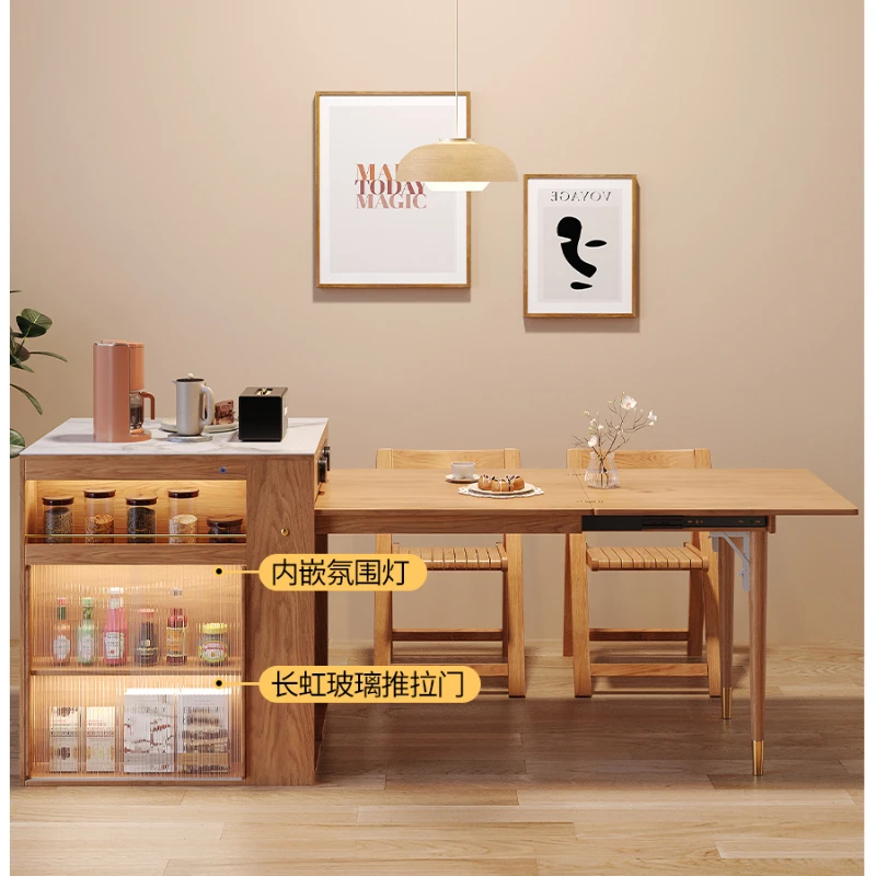 Integrated Nordic Dining Retractable Folding Small ApartmenWood Middle Island Table
Integrated Nordic Dining Retractable Folding Small ApartmenWood Middle Island Table