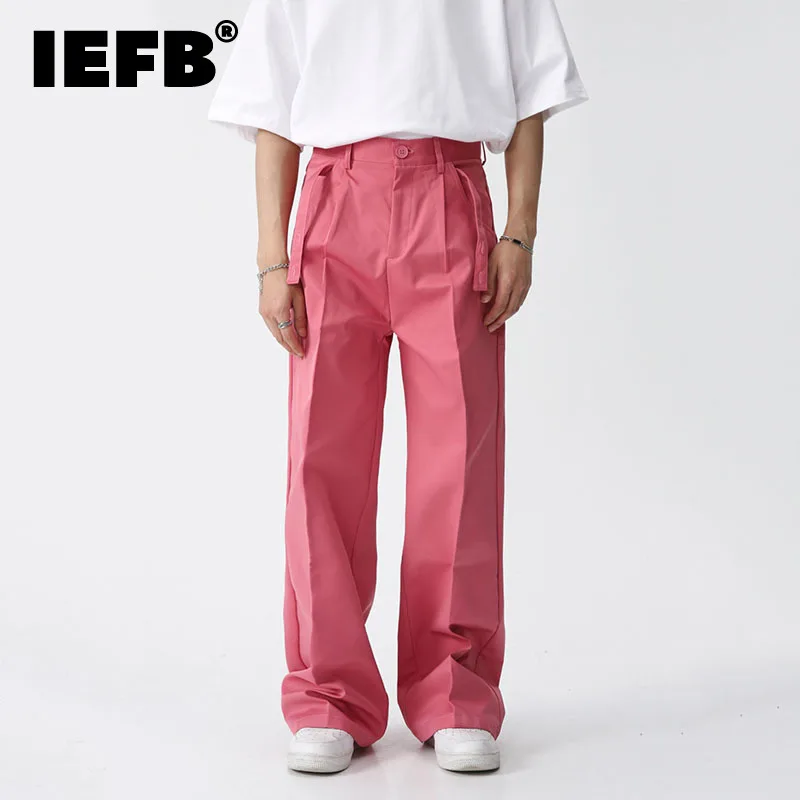 IEFB Ribbon Men's Casual Pants Straight Solid Color Korean Fashion Male Trousers High Street Solid Color 2023 Spring New 9A7528
IEFB Ribbon Men's Casual Pants Straight Solid Color Korean Fashion Male Trousers High Street Solid Color 2023 Spring New 9A7528