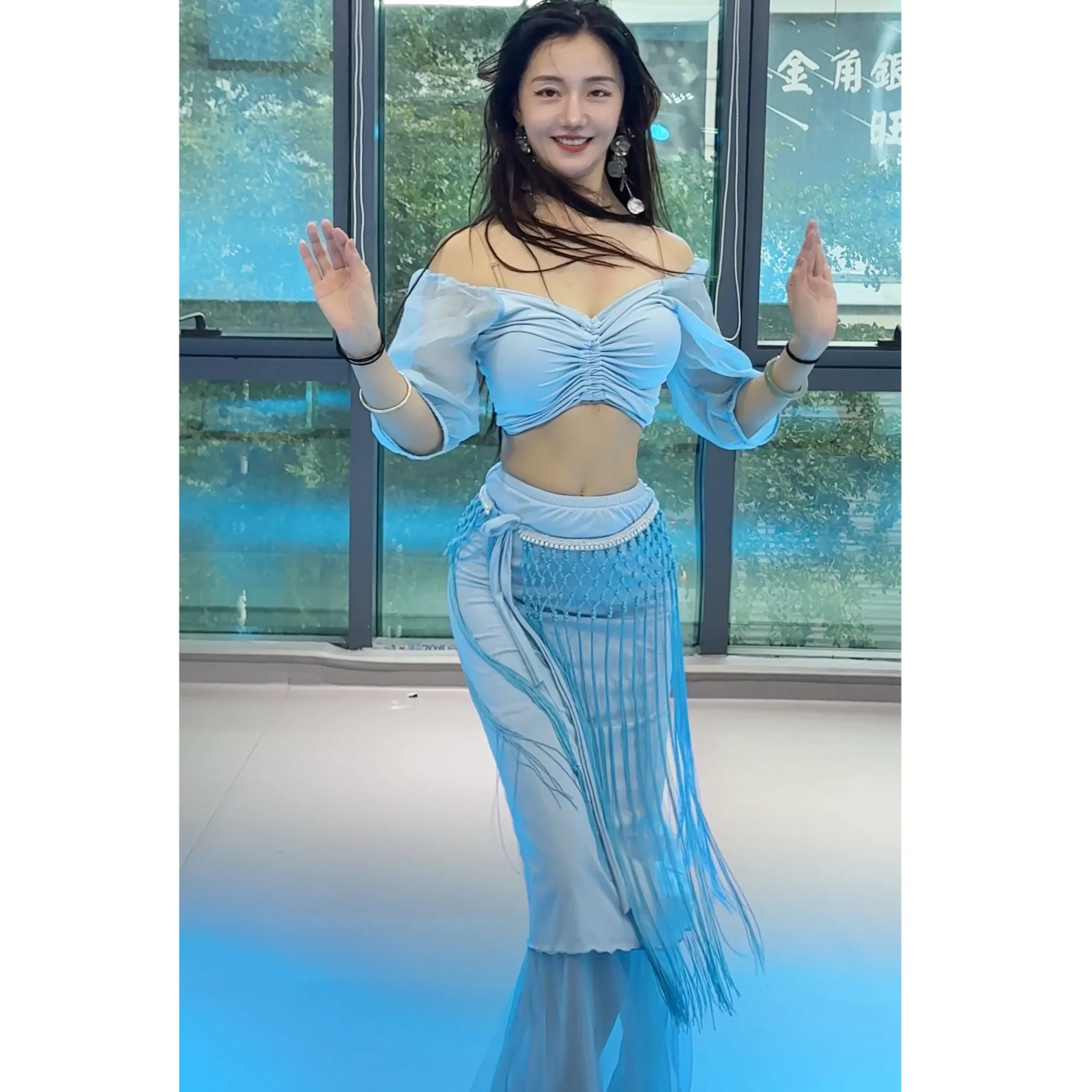 2026 Oriental Dance Clothes Set Adult Female Sexy Performance Costume Advanced Fashion Belly Dancing Competition Costumes
2026 Oriental Dance Clothes Set Adult Female Sexy Performance Costume Advanced Fashion Belly Dancing Competition Costumes