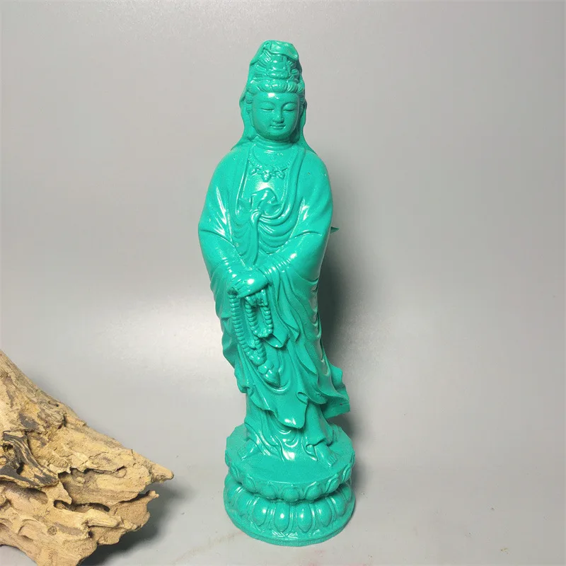 Natural Stone Vintage Resin Imitation Turquoise Craft Statue Guanyin Furniture Ornament
Natural Stone Vintage Resin Imitation Turquoise Craft Statue Guanyin Furniture Ornament