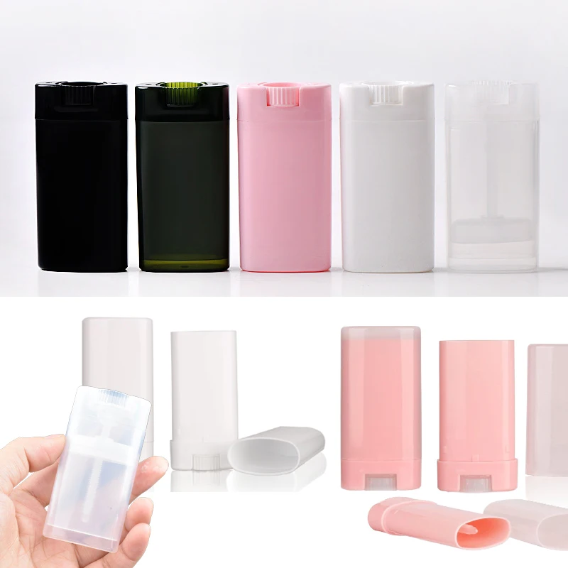100Pcs 15ml Empty Oval Flat Lip Balm Tubes Plastic Twist-Up Bottle Empty Travel Sample Containers For DIY Deodarant Solid Lotion
100Pcs 15ml Empty Oval Flat Lip Balm Tubes Plastic Twist-Up Bottle Empty Travel Sample Containers For DIY Deodarant Solid Lotion