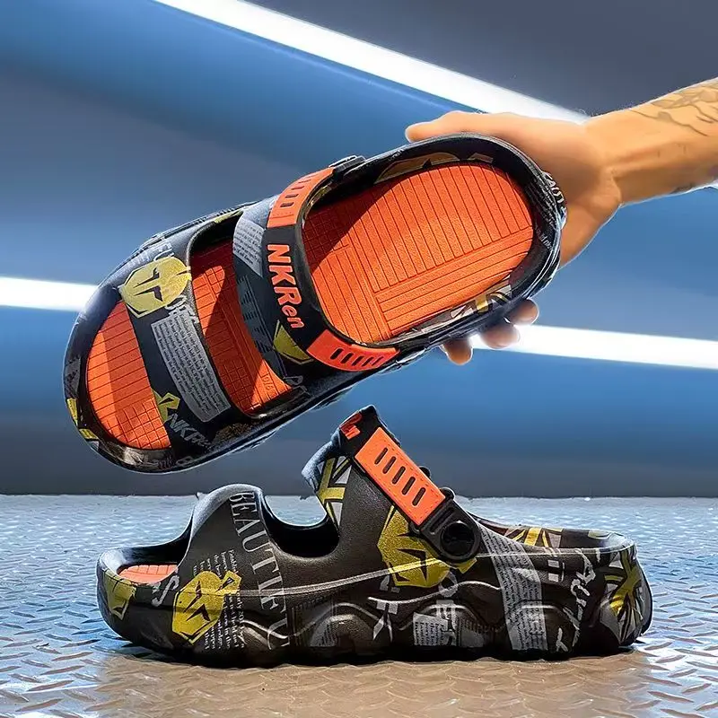 Men Big Size Print Dual Purpose Outdoor Beach Sandals slippers Summer New Non slip Waterproof Anti Odor One Word Sports Sandals
Men Big Size Print Dual Purpose Outdoor Beach Sandals slippers Summer New Non slip Waterproof Anti Odor One Word Sports Sandals