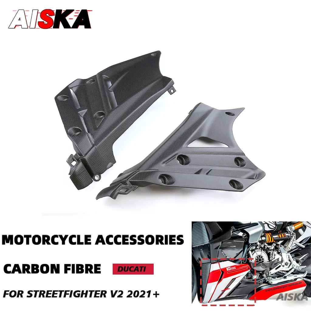 For DUCATI Streetfighter V2 2022 2023 Carbon Fiber Belly Pan Side Panel Protector Motorcycle Accessories Lower Spoiler Fairings
For DUCATI Streetfighter V2 2022 2023 Carbon Fiber Belly Pan Side Panel Protector Motorcycle Accessories Lower Spoiler Fairings