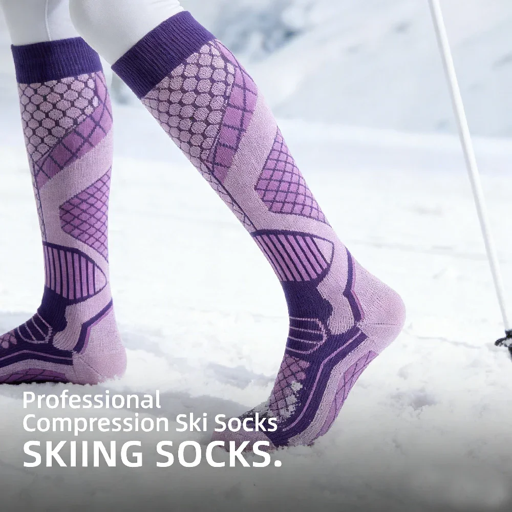 1Pair Moisture-Wicking Thickened Thermal Ski Socks Knee High Anti-Slip Snowboard Stockings Warm Winter Skiing Athletic Socks
1Pair Moisture-Wicking Thickened Thermal Ski Socks Knee High Anti-Slip Snowboard Stockings Warm Winter Skiing Athletic Socks