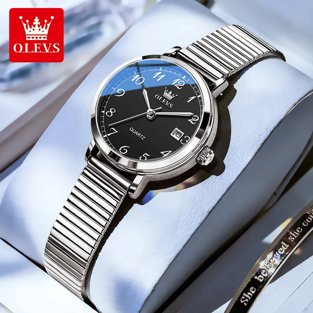 OLEVS 7130 Elegance Quartz Movement Women Watch Single-calendar Window Stainless Steel 30m Waterproof Brand Watch For Women
OLEVS 7130 Elegance Quartz Movement Women Watch Single-calendar Window Stainless Steel 30m Waterproof Brand Watch For Women
