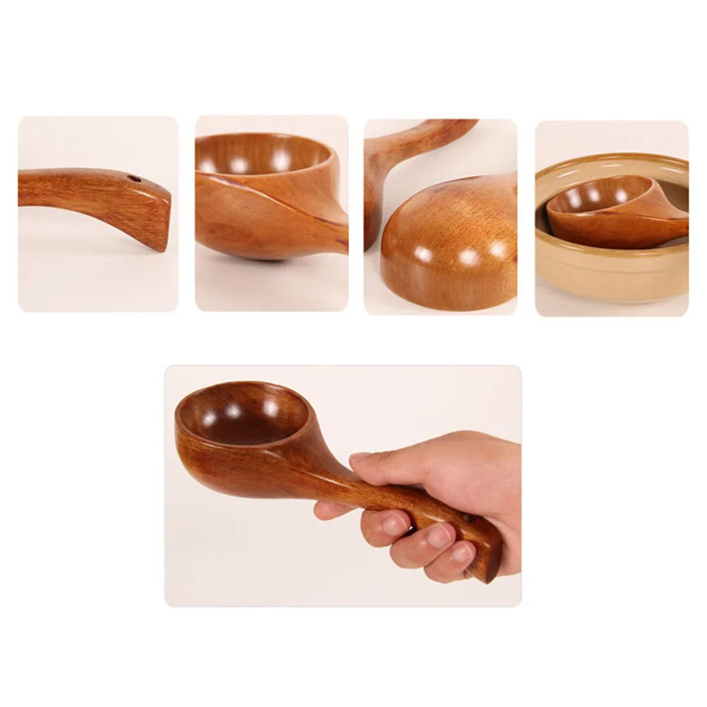 Natural Wood Spoon Vintage Wooden Rice Scoop Kitchen Tableware Multi-Use Soup Water Sugar Flour Coffee Tea Spices
Natural Wood Spoon Vintage Wooden Rice Scoop Kitchen Tableware Multi-Use Soup Water Sugar Flour Coffee Tea Spices