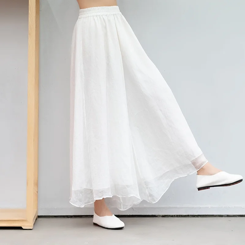 Retro Zen Double Layered Chiffon Wide Leg Yoga Pants Women Summer Artistic Bla White Large Size Dra Fairy Meditation Pants
Retro Zen Double Layered Chiffon Wide Leg Yoga Pants Women Summer Artistic Bla White Large Size Dra Fairy Meditation Pants