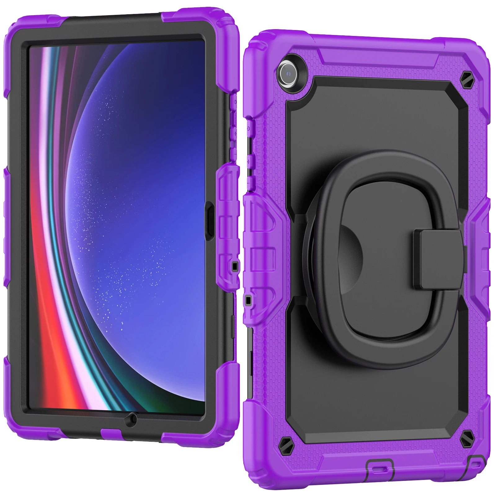 Hybrid Stand Case For Galaxy Tab A9 Plus SM-X210 X216 A8 10.5 X200 X205 A7 10.4 T500 T505 With 360 Rotatable Handle Grip Cover
Hybrid Stand Case For Galaxy Tab A9 Plus SM-X210 X216 A8 10.5 X200 X205 A7 10.4 T500 T505 With 360 Rotatable Handle Grip Cover