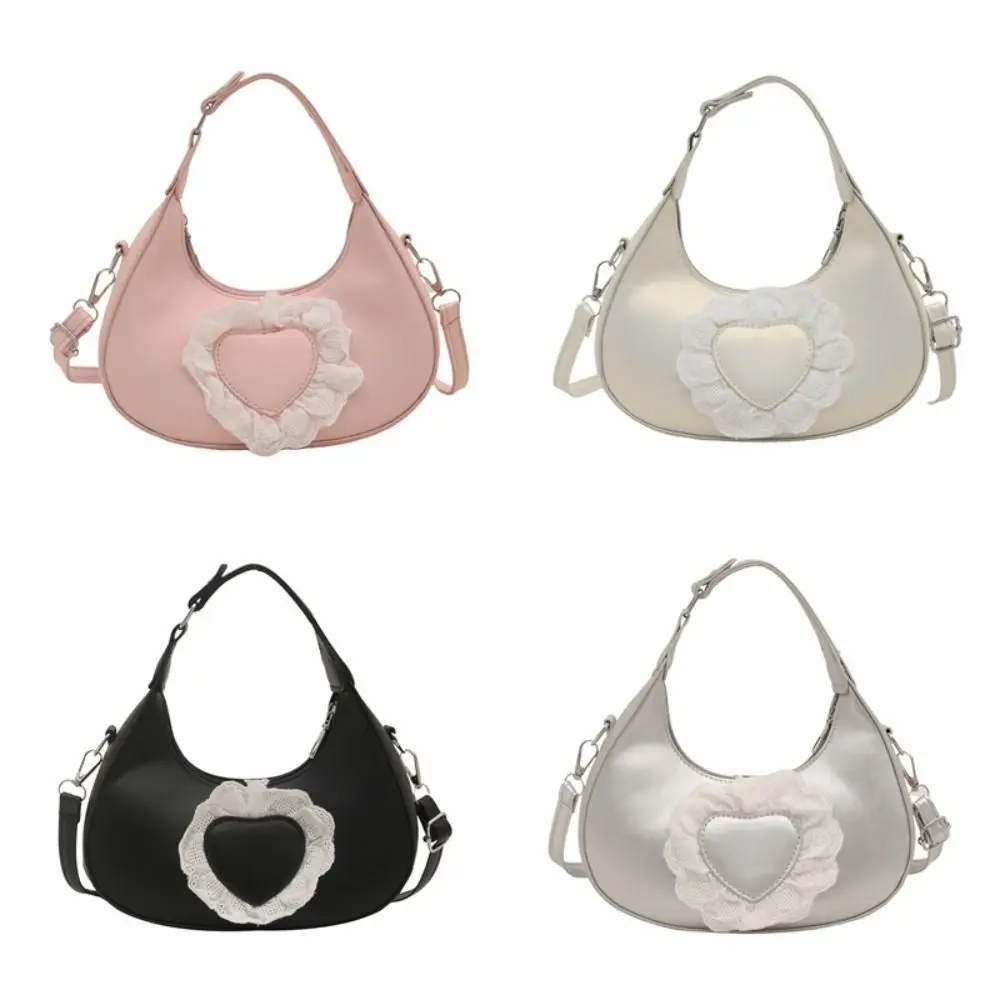Повседневная однотонная сумка через плечо с сердечком, в корейском стиле, из искусственной кожи, женская сумка-полумесяц, универсальная сумка на плечо для женщин
Повседневная однотонная сумка через плечо с сердечком, в корейском стиле, из искусственной кожи, женская сумка-полумесяц, универсальная сумка на плечо для женщин