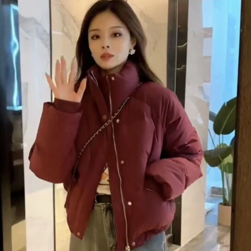 2026 New Women Cotton Padded Jacket Winter Short Loose Cotton Coat Women Parkas Coat Solid Outwear Women Puffer
2026 New Women Cotton Padded Jacket Winter Short Loose Cotton Coat Women Parkas Coat Solid Outwear Women Puffer