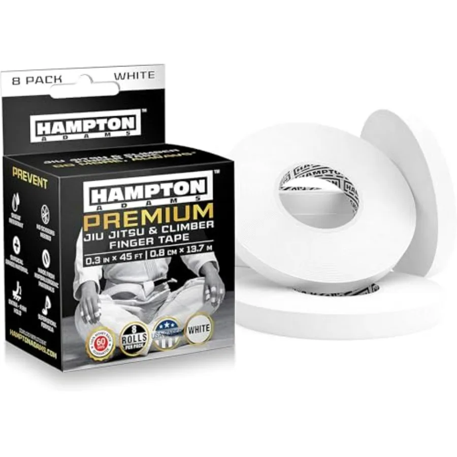 As Seen on Shark Tank Pro Finger Tape 8-Pack for BJJ Bouldering Crossfit Weightlift Non-Slip Extreme Quality No-Fray Climbing T
As Seen on Shark Tank Pro Finger Tape 8-Pack for BJJ Bouldering Crossfit Weightlift Non-Slip Extreme Quality No-Fray Climbing T