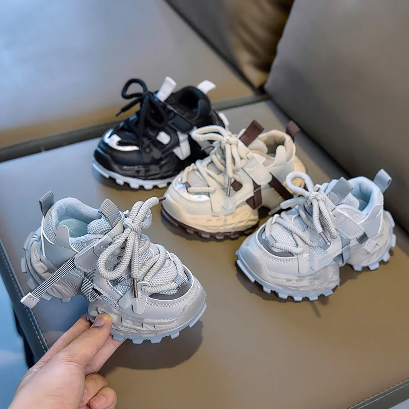 Thick-soled Children's Sports Shoes Autumn Leather Fashion Girl's Running Shoes Boys' Casual Shoes Lace-up Soft Sole Kids Shoes
Thick-soled Children's Sports Shoes Autumn Leather Fashion Girl's Running Shoes Boys' Casual Shoes Lace-up Soft Sole Kids Shoes