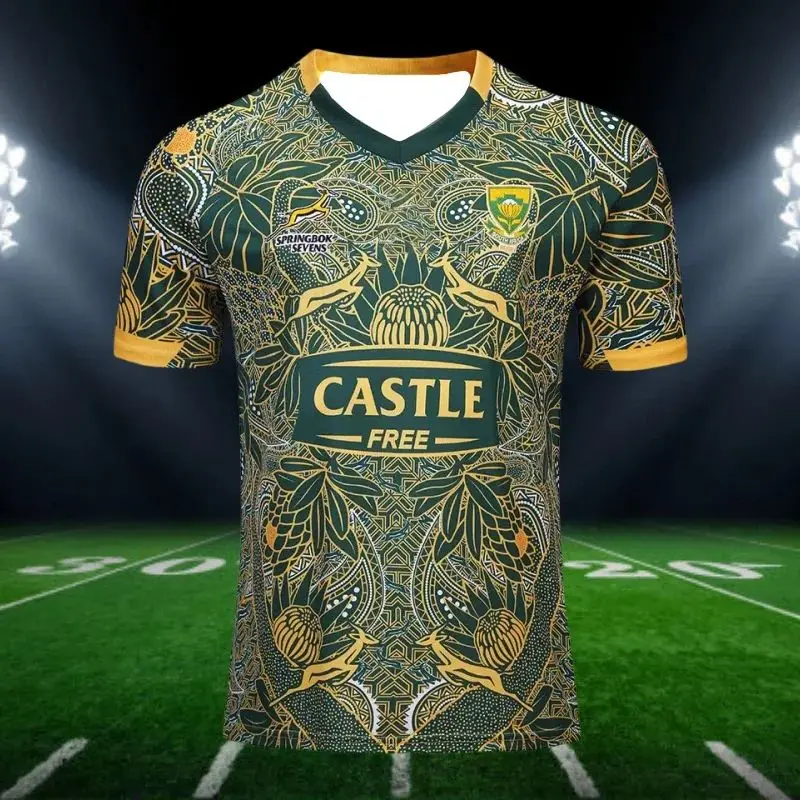 Summer 25-26 New Stylish, Breathable and Quick-drying South African Men's Rugby Jersey 2019 Children's Casual Sportswear
Summer 25-26 New Stylish, Breathable and Quick-drying South African Men's Rugby Jersey 2019 Children's Casual Sportswear