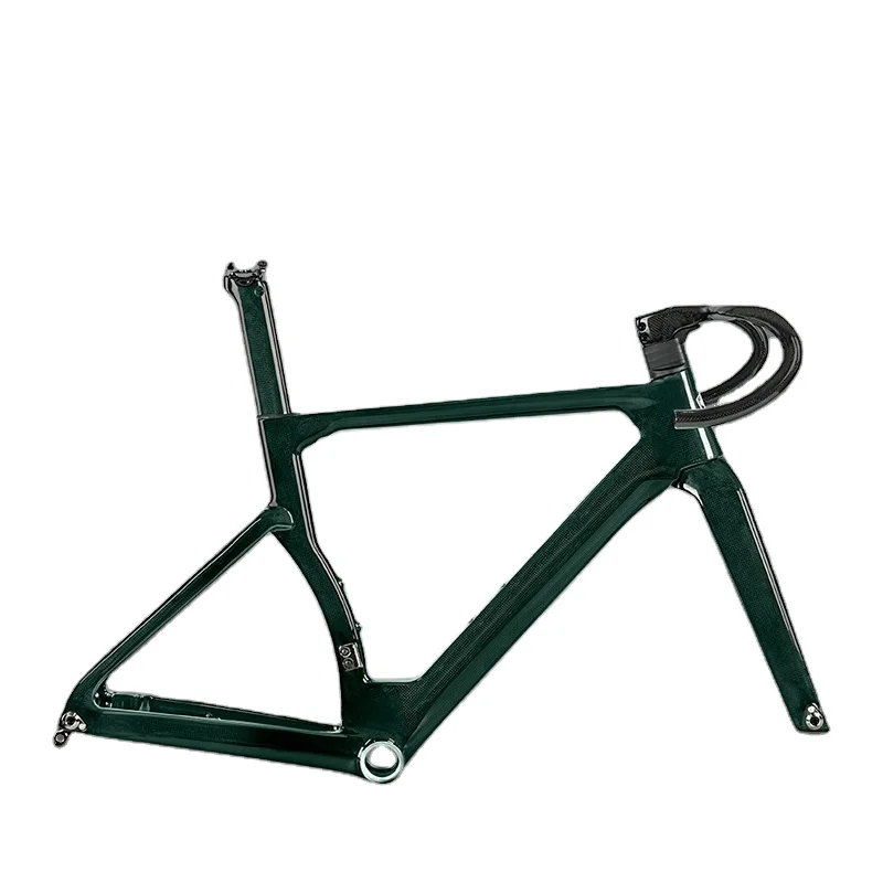 3K Carbon Road Bike Frame, Barrel Axle Disc Brake Bicycle Frame, Full Internal Routing With Matching Fork
3K Carbon Road Bike Frame, Barrel Axle Disc Brake Bicycle Frame, Full Internal Routing With Matching Fork