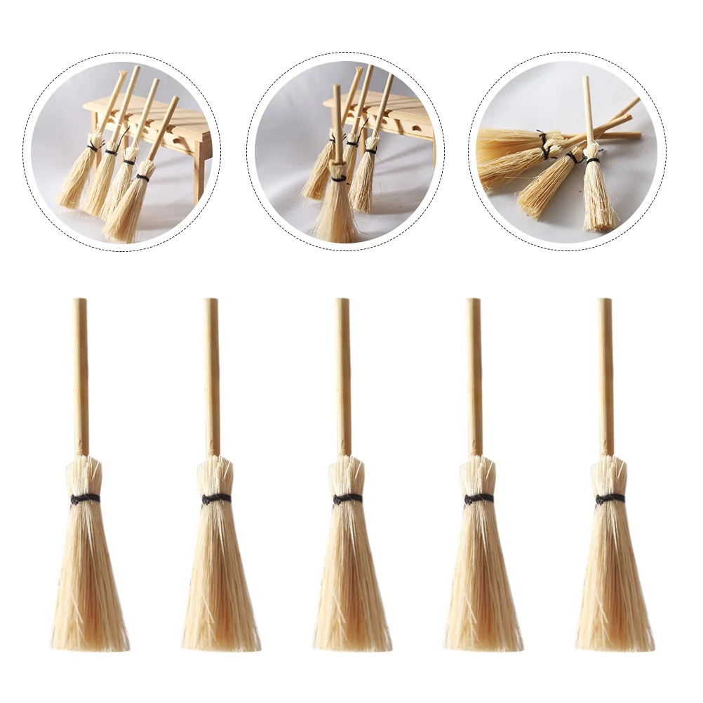 10 Pcs Straw Broom Small Mini Ornament Decorations House Child Ornaments for Kids
10 Pcs Straw Broom Small Mini Ornament Decorations House Child Ornaments for Kids