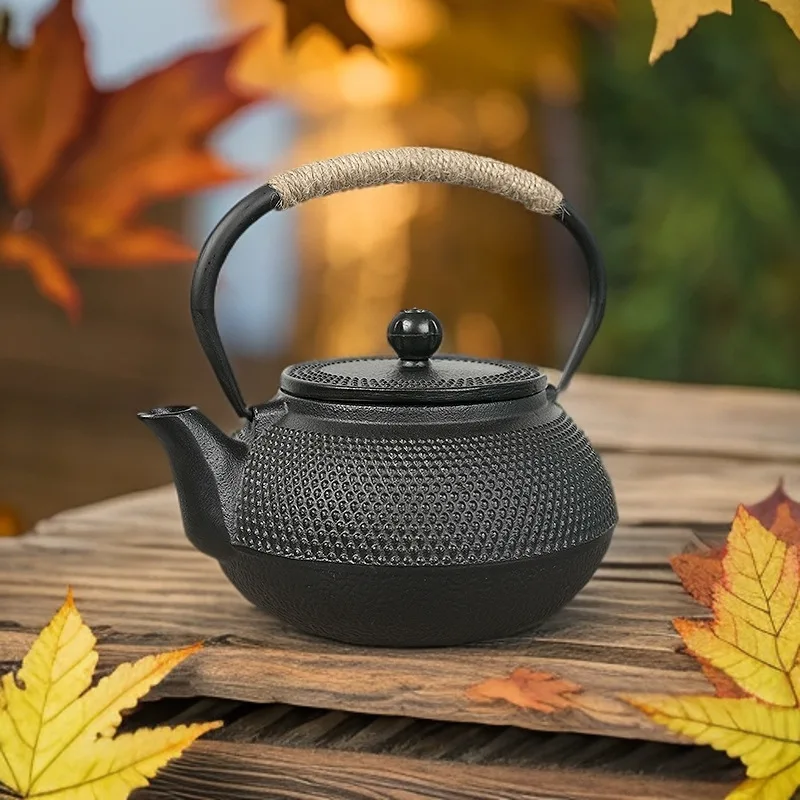 Cast Iron Teapot for Outdoor Stove Boiling Tea, Extra Large Capacity, Heat-Resistant Anti-Scald Handle Sleeve
Cast Iron Teapot for Outdoor Stove Boiling Tea, Extra Large Capacity, Heat-Resistant Anti-Scald Handle Sleeve