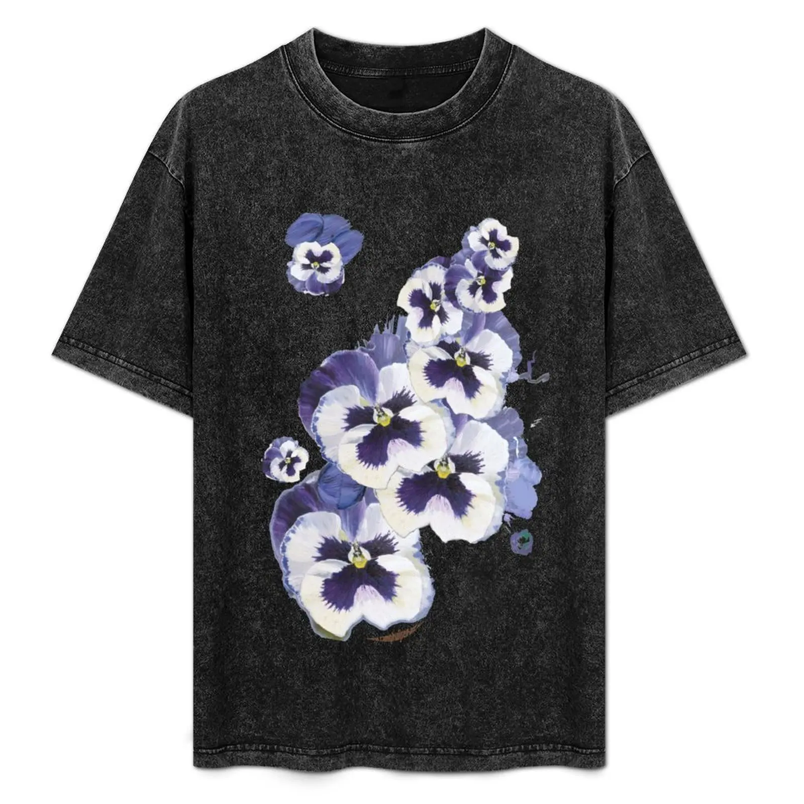Blue violet T-Shirt Casual Loose Short Sleeve Tee for Men
Blue violet T-Shirt Casual Loose Short Sleeve Tee for Men