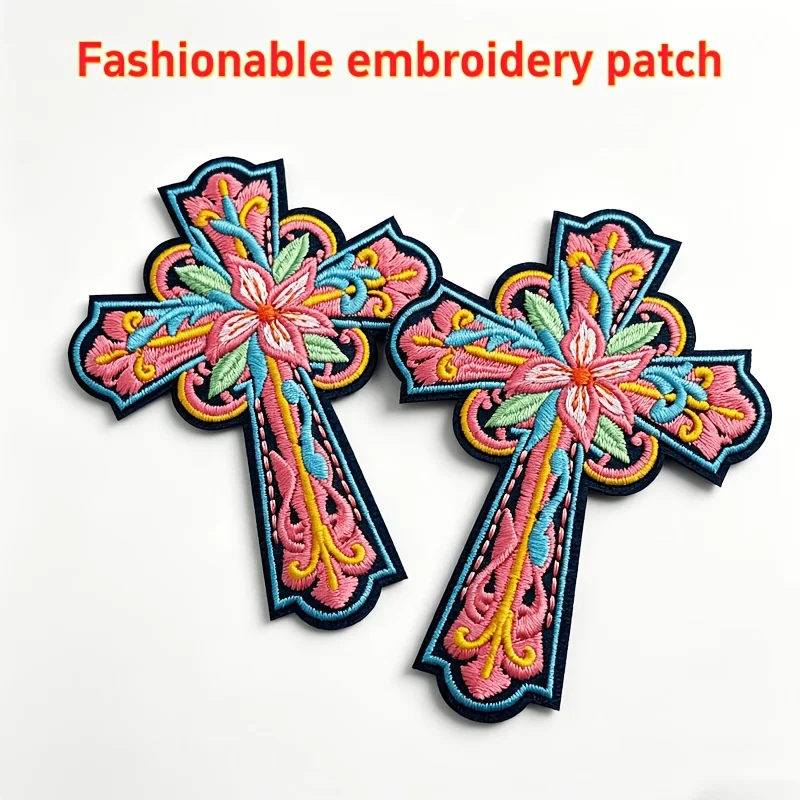 1-Piece Card Decorative Cross Armband Floral Embroidery Design, Colorful Cross, Embroidered Patch Jacket Jeans Hat Bag DIY Decorative Aesthetics Astrology Embroidery Decals, Home Decorative Stickers and other crafts for decorative ironing sewing stickers
1-Piece Card Decorative Cross Armband Floral Embroidery Design, Colorful Cross, Embroidered Patch Jacket Jeans Hat Bag DIY Decorative Aesthetics Astrology Embroidery Decals, Home Decorative Stickers and other crafts for decorative ironing sewing stickers