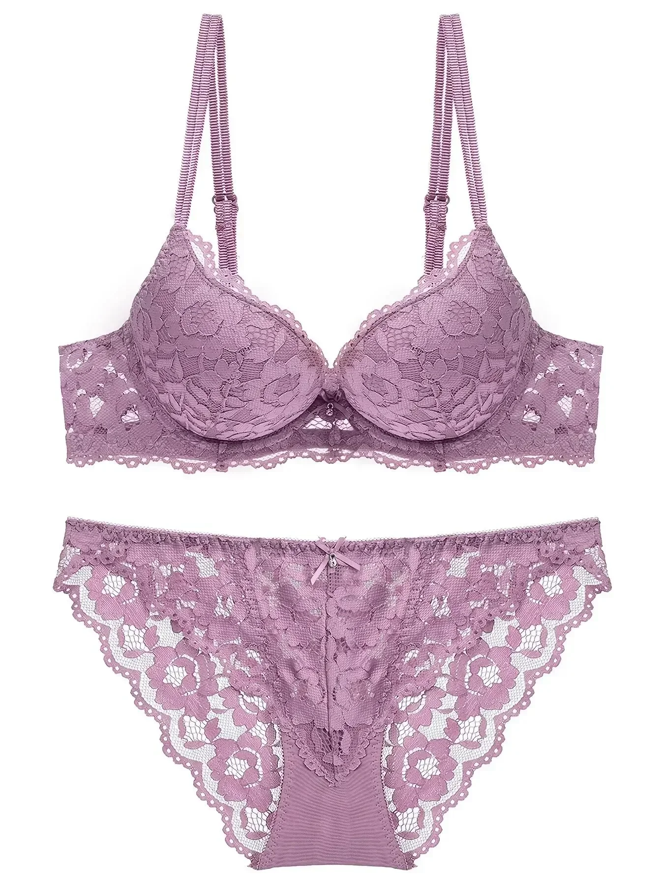 1 Set Elegant Erotic Lace Embroidery Breathable Fabric Lingeries : Push-Up Bra, Low Waist Sheer Panty - Ultimate Valentine's Day
1 Set Elegant Erotic Lace Embroidery Breathable Fabric Lingeries : Push-Up Bra, Low Waist Sheer Panty - Ultimate Valentine's Day