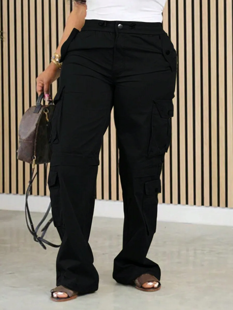 Women Cargo Pants With Large Pockets Streetwear Style Comfortable Loose Fit Full Length Casual Bottoms
Women Cargo Pants With Large Pockets Streetwear Style Comfortable Loose Fit Full Length Casual Bottoms