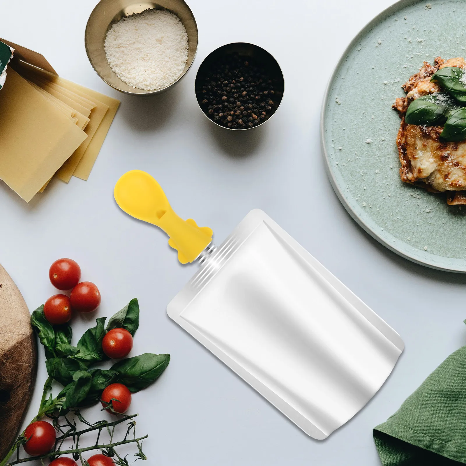 3Pcs Baby Food Pouch Silicone Spoon Attachment Soft Feeding Spoon Baby Weaning Squeeze Feeder Silicone Teaspoon
3Pcs Baby Food Pouch Silicone Spoon Attachment Soft Feeding Spoon Baby Weaning Squeeze Feeder Silicone Teaspoon