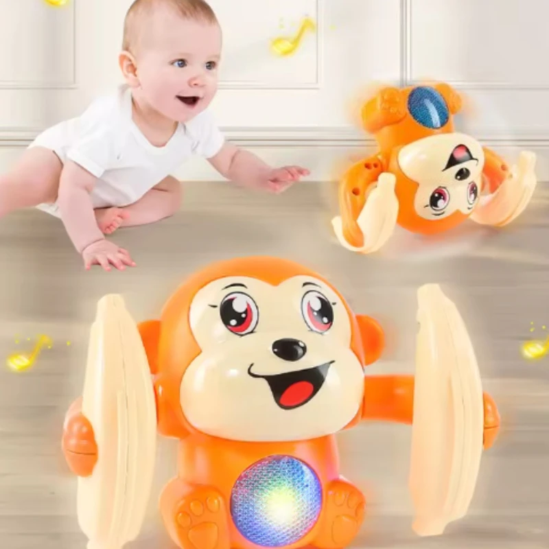 Electric Rolling Monkey Baby Toy Light-Up Musical Puzzle with Sound Effects Children's Toy Gift for Preschool Education
Electric Rolling Monkey Baby Toy Light-Up Musical Puzzle with Sound Effects Children's Toy Gift for Preschool Education