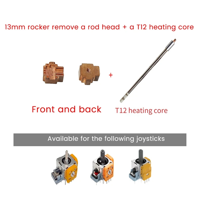 13mm Special Removable Joystick Soldering Iron Tip T12 Heating Core for Joystick
13mm Special Removable Joystick Soldering Iron Tip T12 Heating Core for Joystick