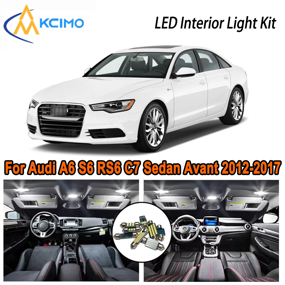 For Audi A6 S6 RS6 C7 Sedan Avant 2012 - 2015 2016 2017 LED Interior Dome Map Trunk Light Kit Car Led Lamps Canbus No Error
For Audi A6 S6 RS6 C7 Sedan Avant 2012 - 2015 2016 2017 LED Interior Dome Map Trunk Light Kit Car Led Lamps Canbus No Error