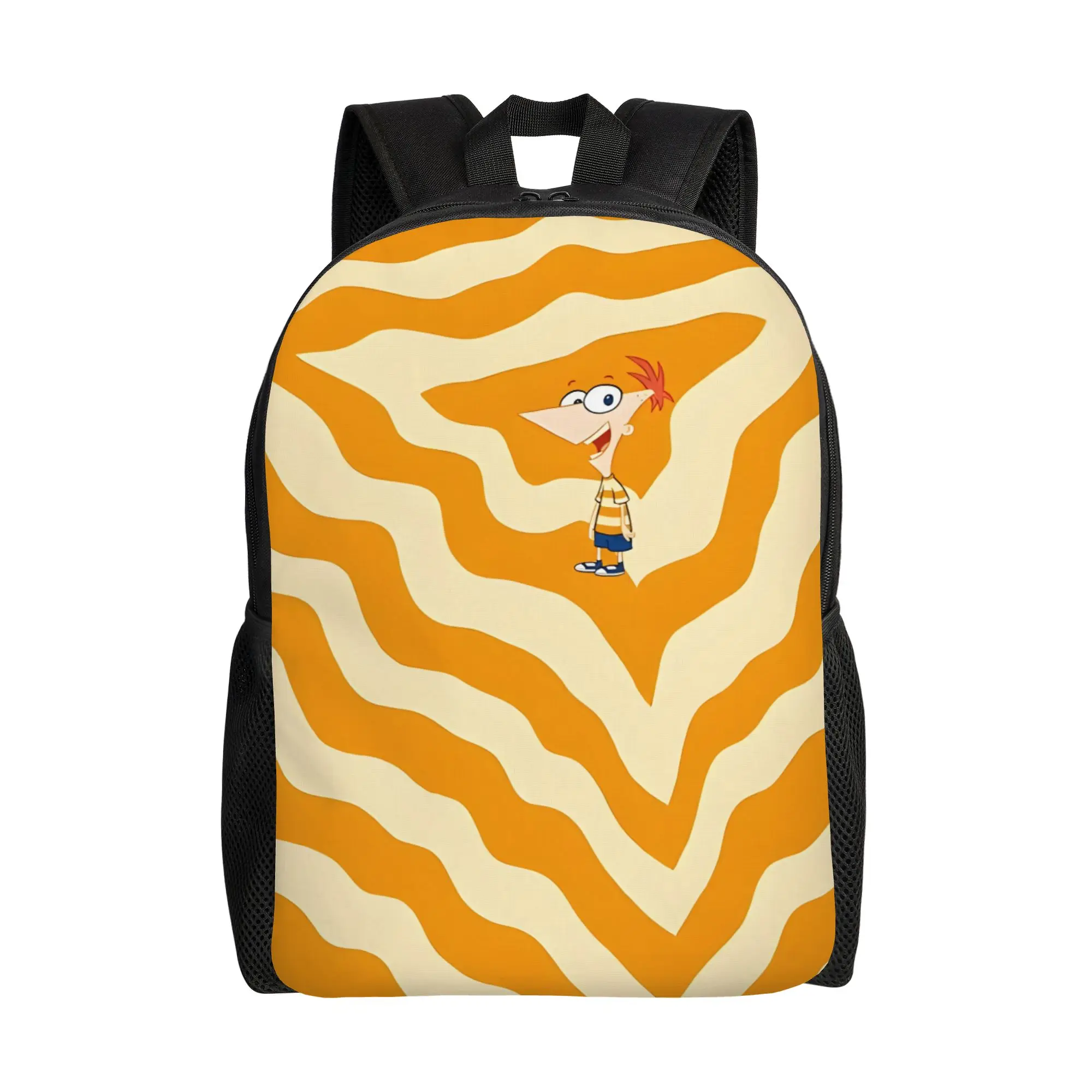 Back to school season Trippy Phineas Flynn Artwork Knapsack Walt Cartoon For Women Cool Backpack
Back to school season Trippy Phineas Flynn Artwork Knapsack Walt Cartoon For Women Cool Backpack
